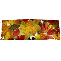 Autumn Fall Leaves Body Pillow Case Dakimakura (two Sides) by LoolyElzayat