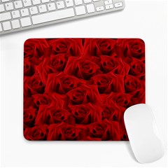 Romantic Red Rose Large Mousepads by LoolyElzayat