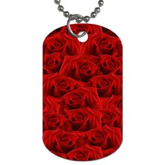 Romantic Red Rose Dog Tag (one Side) by LoolyElzayat