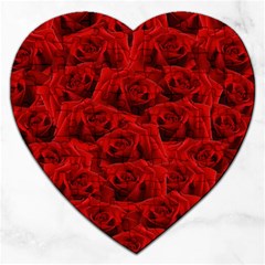 Romantic Red Rose Jigsaw Puzzle (heart) by LoolyElzayat