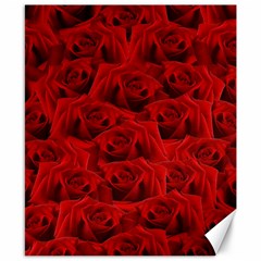 Romantic Red Rose Canvas 8  X 10  by LoolyElzayat