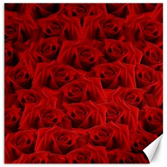 Romantic Red Rose Canvas 12  X 12   by LoolyElzayat