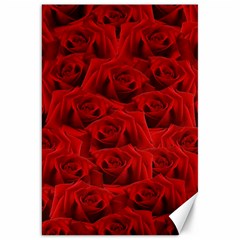 Romantic Red Rose Canvas 20  X 30   by LoolyElzayat