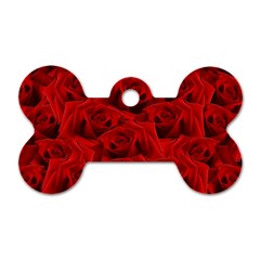 Romantic Red Rose Dog Tag Bone (two Sides) by LoolyElzayat