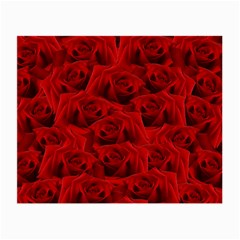 Romantic Red Rose Small Glasses Cloth (2-side) by LoolyElzayat