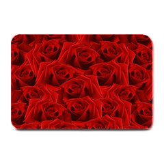 Romantic Red Rose Plate Mats by LoolyElzayat