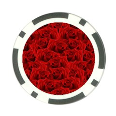 Romantic Red Rose Poker Chip Card Guard by LoolyElzayat