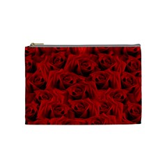 Romantic Red Rose Cosmetic Bag (medium)  by LoolyElzayat