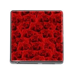 Romantic Red Rose Memory Card Reader (square) by LoolyElzayat