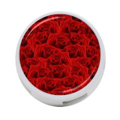 Romantic Red Rose 4-port Usb Hub (one Side) by LoolyElzayat