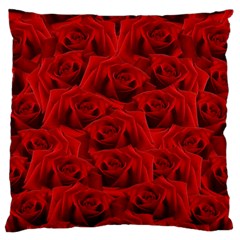 Romantic Red Rose Large Cushion Case (two Sides) by LoolyElzayat