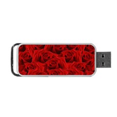 Romantic Red Rose Portable Usb Flash (two Sides) by LoolyElzayat