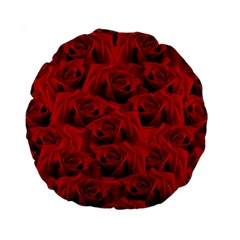 Romantic Red Rose Standard 15  Premium Round Cushions by LoolyElzayat