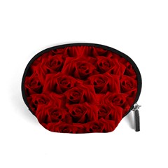 Romantic Red Rose Accessory Pouches (small)  by LoolyElzayat