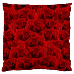 Romantic Red Rose Large Flano Cushion Case (one Side) by LoolyElzayat