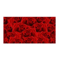 Romantic Red Rose Satin Wrap by LoolyElzayat