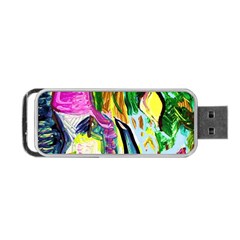 Lilac And Lillies 2 Portable Usb Flash (one Side) by bestdesignintheworld