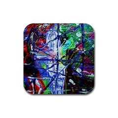 Depression 7 Rubber Coaster (square)  by bestdesignintheworld