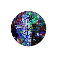 Depression 7 Rubber Coaster (round)  by bestdesignintheworld