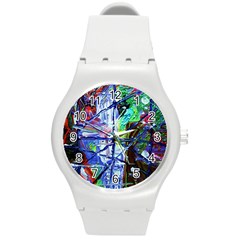 Depression 7 Round Plastic Sport Watch (m) by bestdesignintheworld