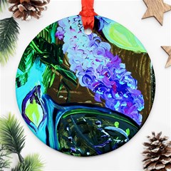 Lilac And Lillies 1 Ornament (round) by bestdesignintheworld