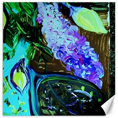 Lilac And Lillies 1 Canvas 12  X 12   by bestdesignintheworld