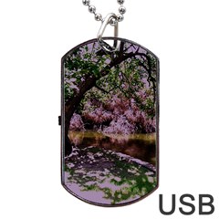 Hot Day In Dallas 31 Dog Tag Usb Flash (one Side) by bestdesignintheworld