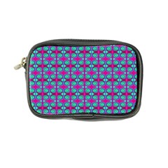 Pink Green Turquoise Swirl Pattern Coin Purse by BrightVibesDesign