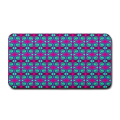 Pink Green Turquoise Swirl Pattern Medium Bar Mats by BrightVibesDesign