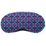 Pink Green Turquoise Swirl Pattern Sleeping Masks Front