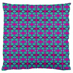 Pink Green Turquoise Swirl Pattern Standard Flano Cushion Case (one Side) by BrightVibesDesign