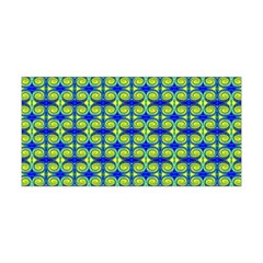 Blue Yellow Green Swirl Pattern Yoga Headband