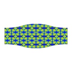 Blue Yellow Green Swirl Pattern Stretchable Headband