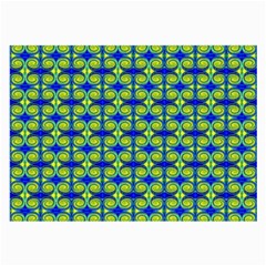 Blue Yellow Green Swirl Pattern Large Glasses Cloth