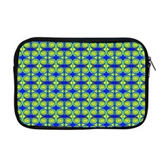 Blue Yellow Green Swirl Pattern Apple MacBook Pro 17  Zipper Case