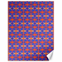 Blue Orange Yellow Swirl Pattern Canvas 18  X 24   by BrightVibesDesign