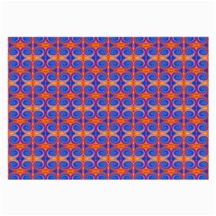 Blue Orange Yellow Swirl Pattern Large Glasses Cloth by BrightVibesDesign