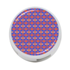 Blue Orange Yellow Swirl Pattern 4-port Usb Hub (two Sides)  by BrightVibesDesign