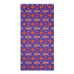 Blue Orange Yellow Swirl Pattern Shower Curtain 36  X 72  (stall)  by BrightVibesDesign