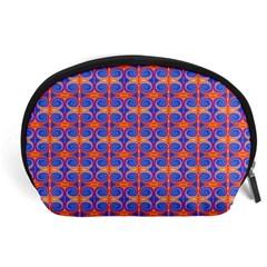 Blue Orange Yellow Swirl Pattern Accessory Pouches (large)  by BrightVibesDesign