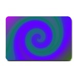 Swirl Green Blue Abstract Small Doormat  24 x16  Door Mat