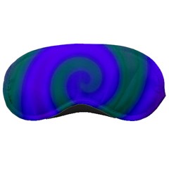 Swirl Green Blue Abstract Sleeping Masks by BrightVibesDesign