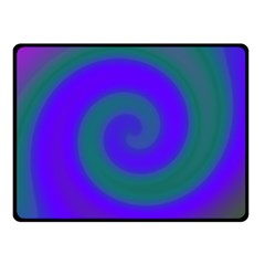 Swirl Green Blue Abstract Fleece Blanket (small) by BrightVibesDesign