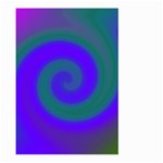 Swirl Green Blue Abstract Large Garden Flag (Two Sides) Front