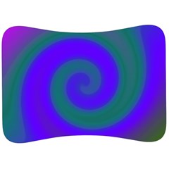 Swirl Green Blue Abstract Velour Seat Head Rest Cushion by BrightVibesDesign