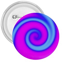 Swirl Pink Turquoise Abstract 3  Buttons