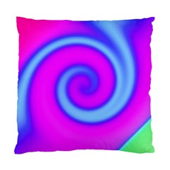 Swirl Pink Turquoise Abstract Standard Cushion Case (One Side)