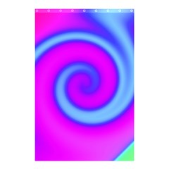 Swirl Pink Turquoise Abstract Shower Curtain 48  X 72  (small)  by BrightVibesDesign