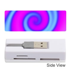 Swirl Pink Turquoise Abstract Memory Card Reader (Stick) 