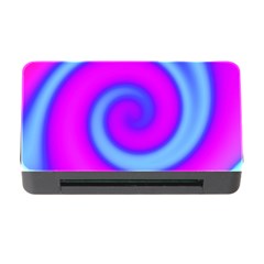 Swirl Pink Turquoise Abstract Memory Card Reader With Cf by BrightVibesDesign